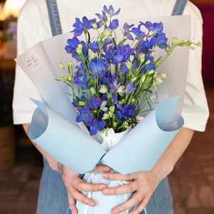 미니 블루 델피늄 생화 꽃다발 생화택배 당일발송