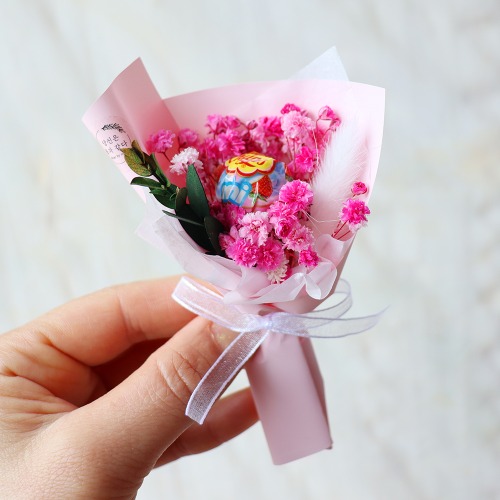 [2+1] 미니미 캔디 꽃다발 단체선물 답례품